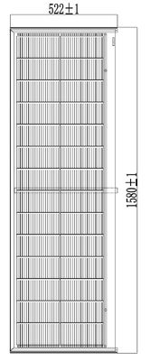 HJT CELLS 80W 90W 天候耐性 ブラック テンパール ガラス BIPV 太陽光タイル 簡単にインストール リストされた長方形