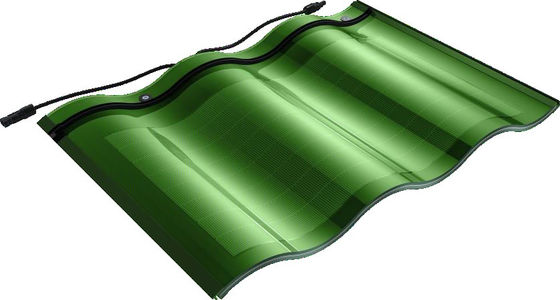 CIGS CELLS 18 W 直角型黒色温めガラス BIPV ソーラータイル UL IP67 簡単にインストール
