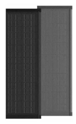 HJT CELLS 80W 90W 天候耐性 ブラック テンパール ガラス BIPV 太陽光タイル 簡単にインストール リストされた長方形