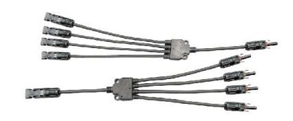 4〜1 ソーラー Y ブランチコネクタ 缶詰銅 PV004-4T1 標準 IEC 62852:2014/CE