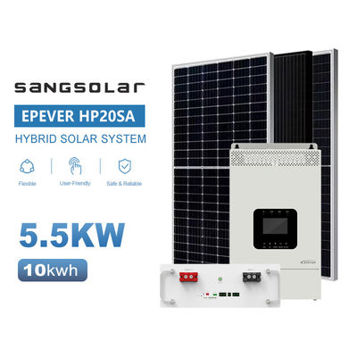 SANGソーラー オフグリッドソーラーシステム 家庭用 3.5KW 5.5KW 48V 220V 230V 5kwh 10kwh 15kwh リチウム電池