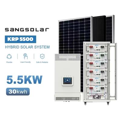 サンソーラー 5.5kw 10kw 48v 220v 230v 15kwh 30kwh リチウム電池 ネットワークオフ バッテリーなしの太陽光発電システム